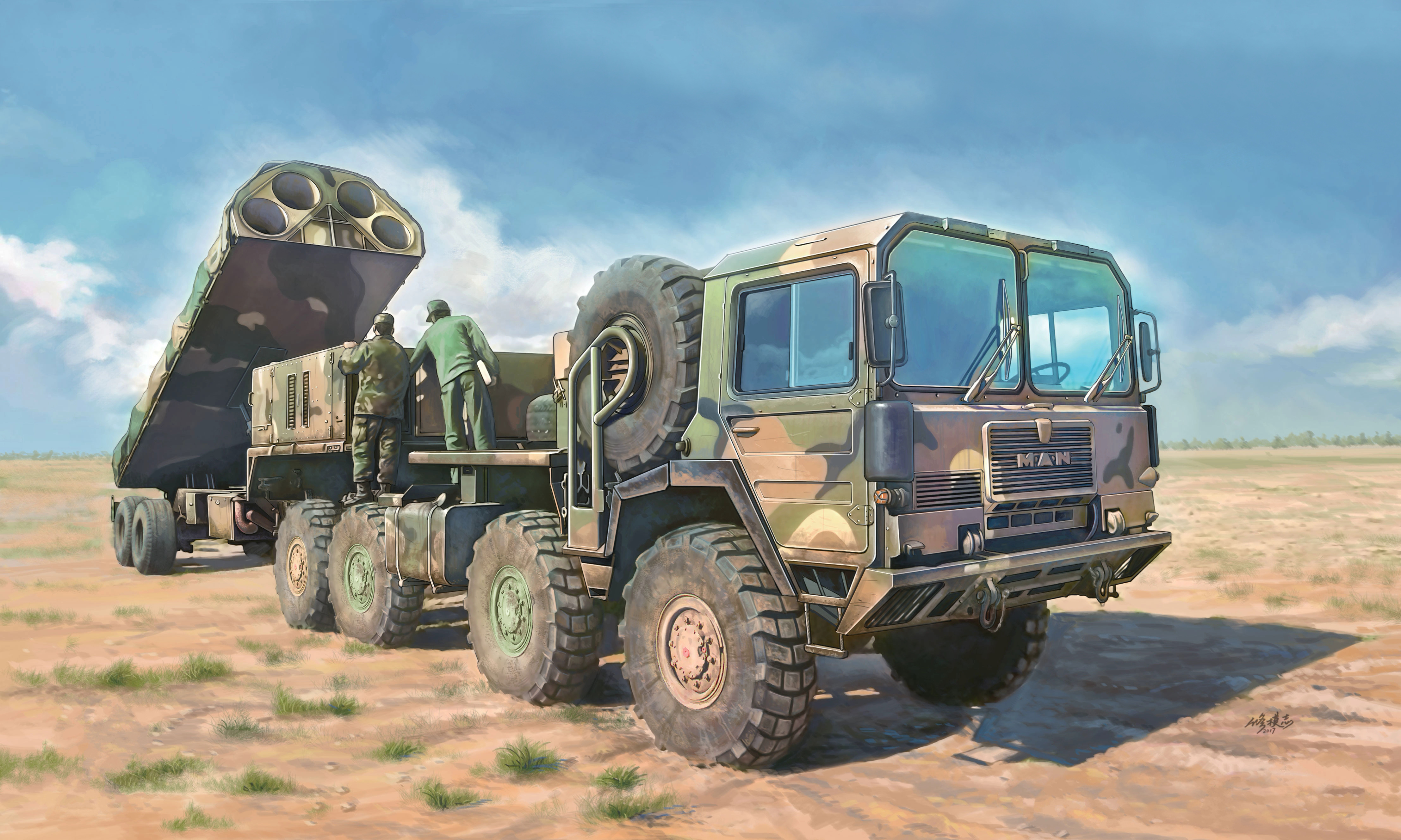 NATO M1014 MAN Tractor & BGM-109G