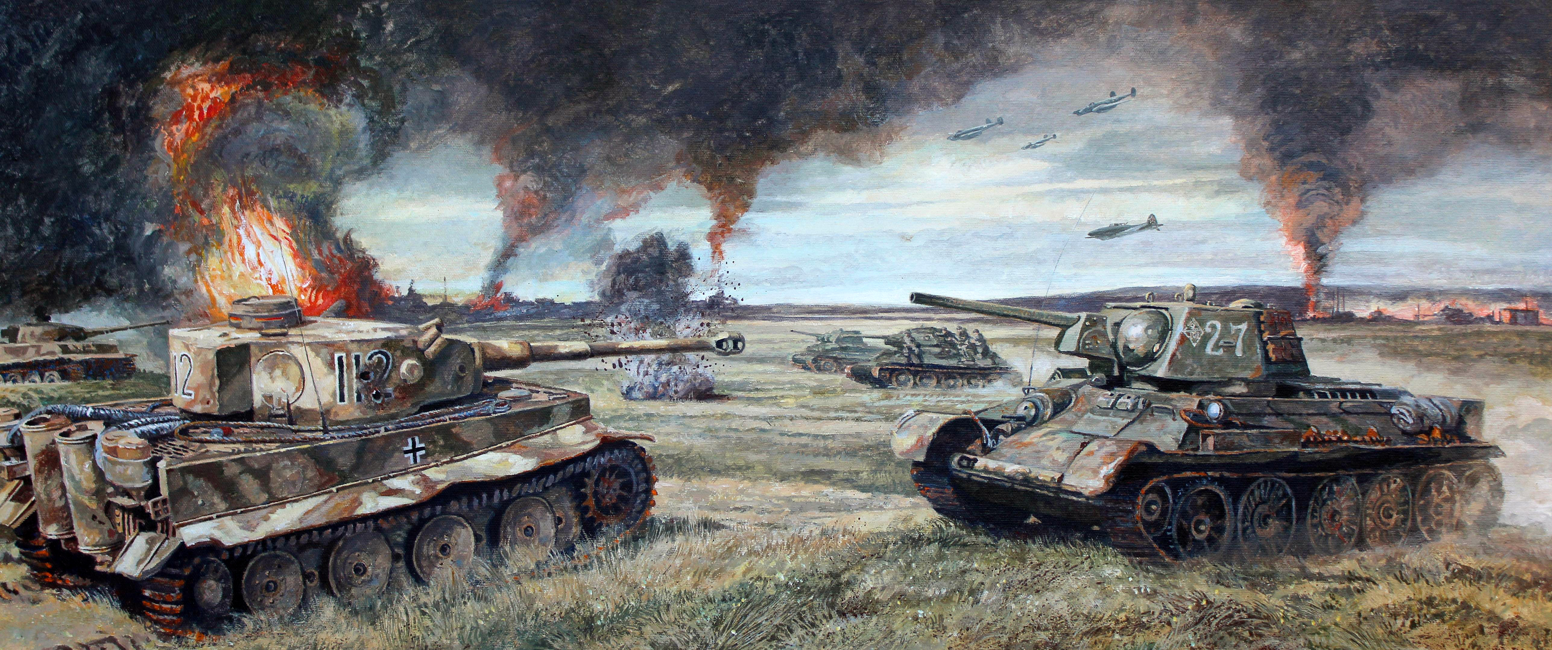 Т-34-76 против Тигра