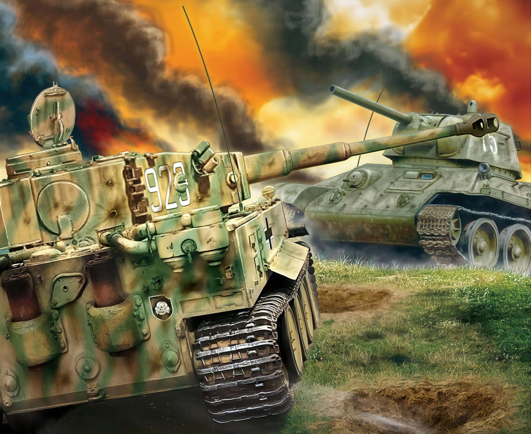 Курская дуга. Тигр против Т-34