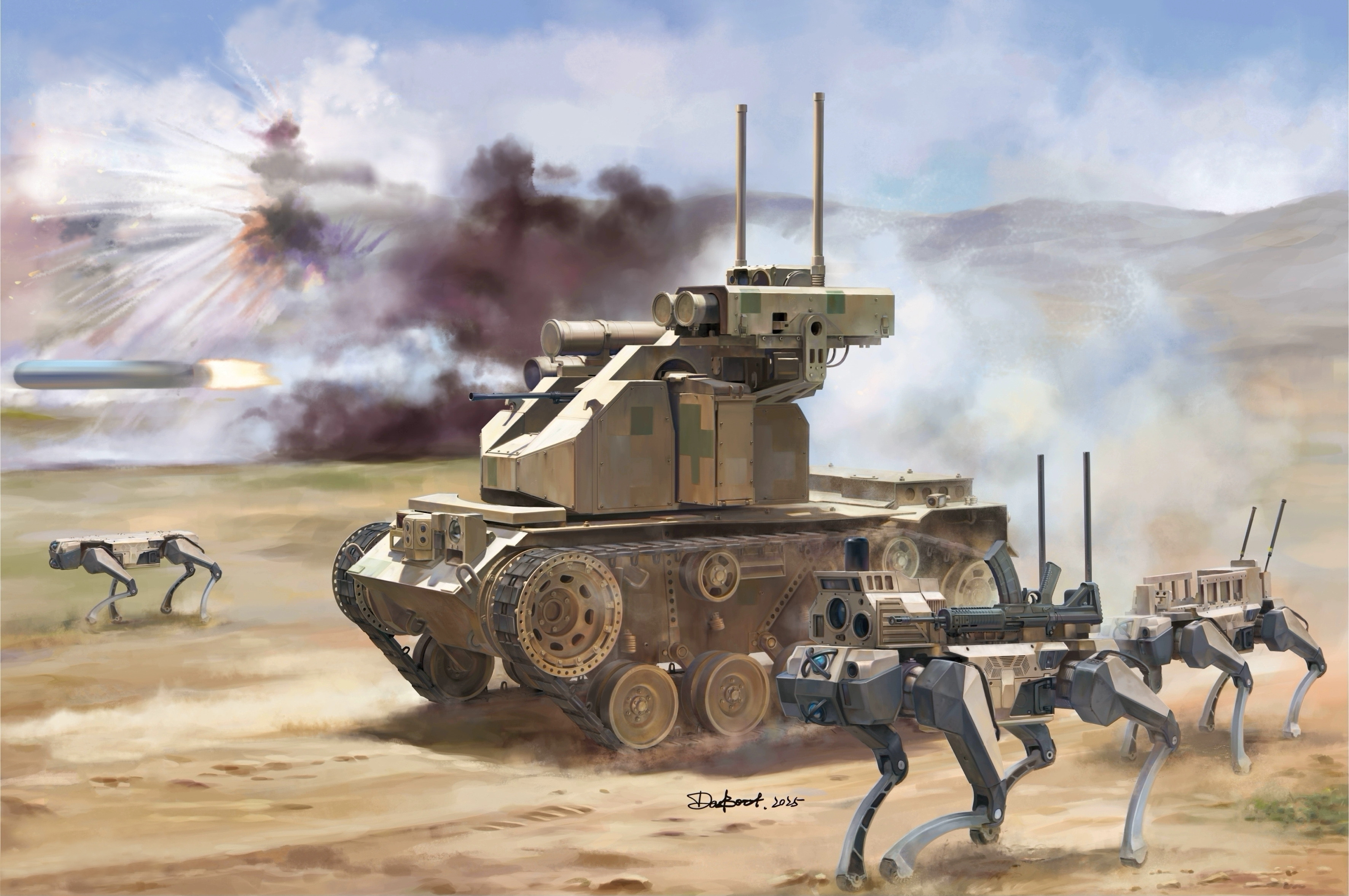 ZRY-222 Unmanned Combat Ground Vehicle