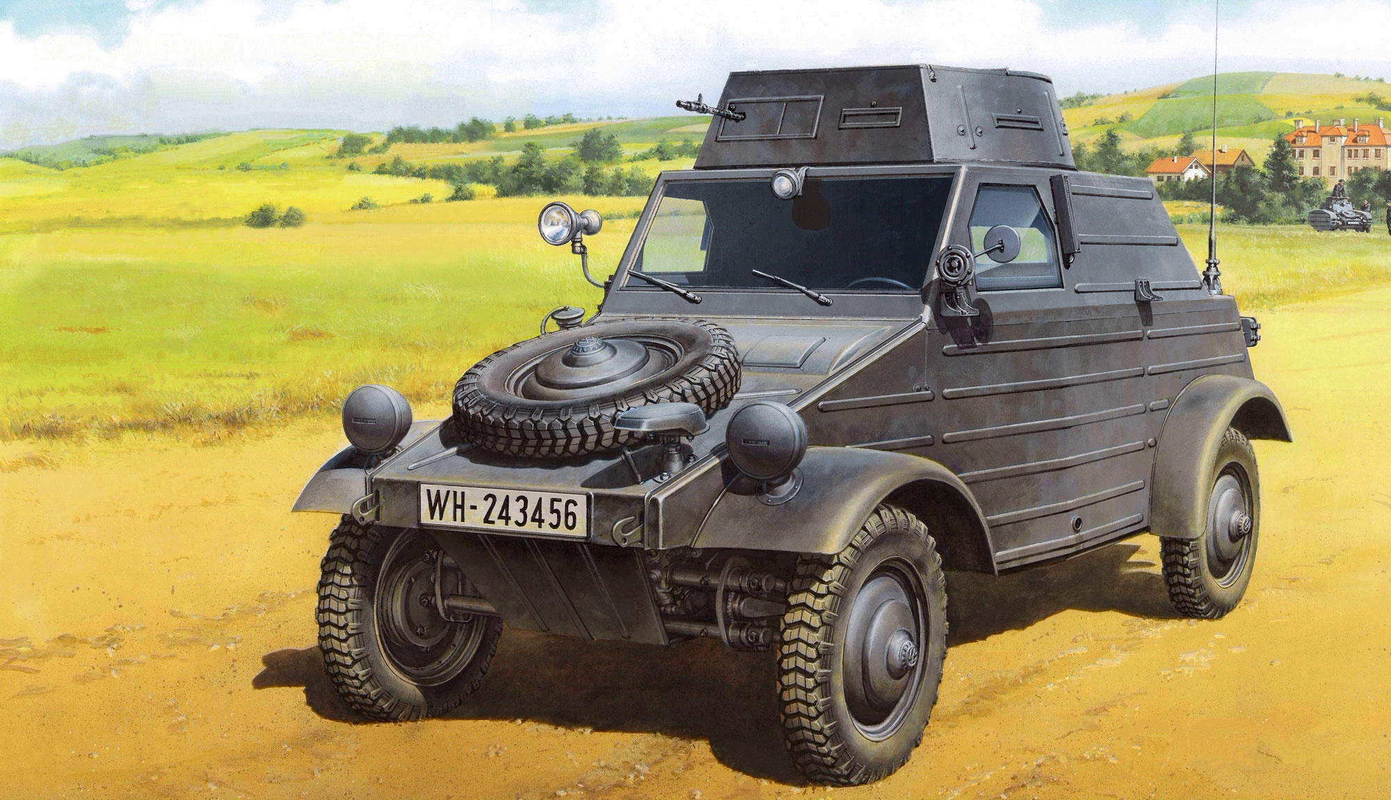 German Pkw.K1 Kubelwagen Type 823