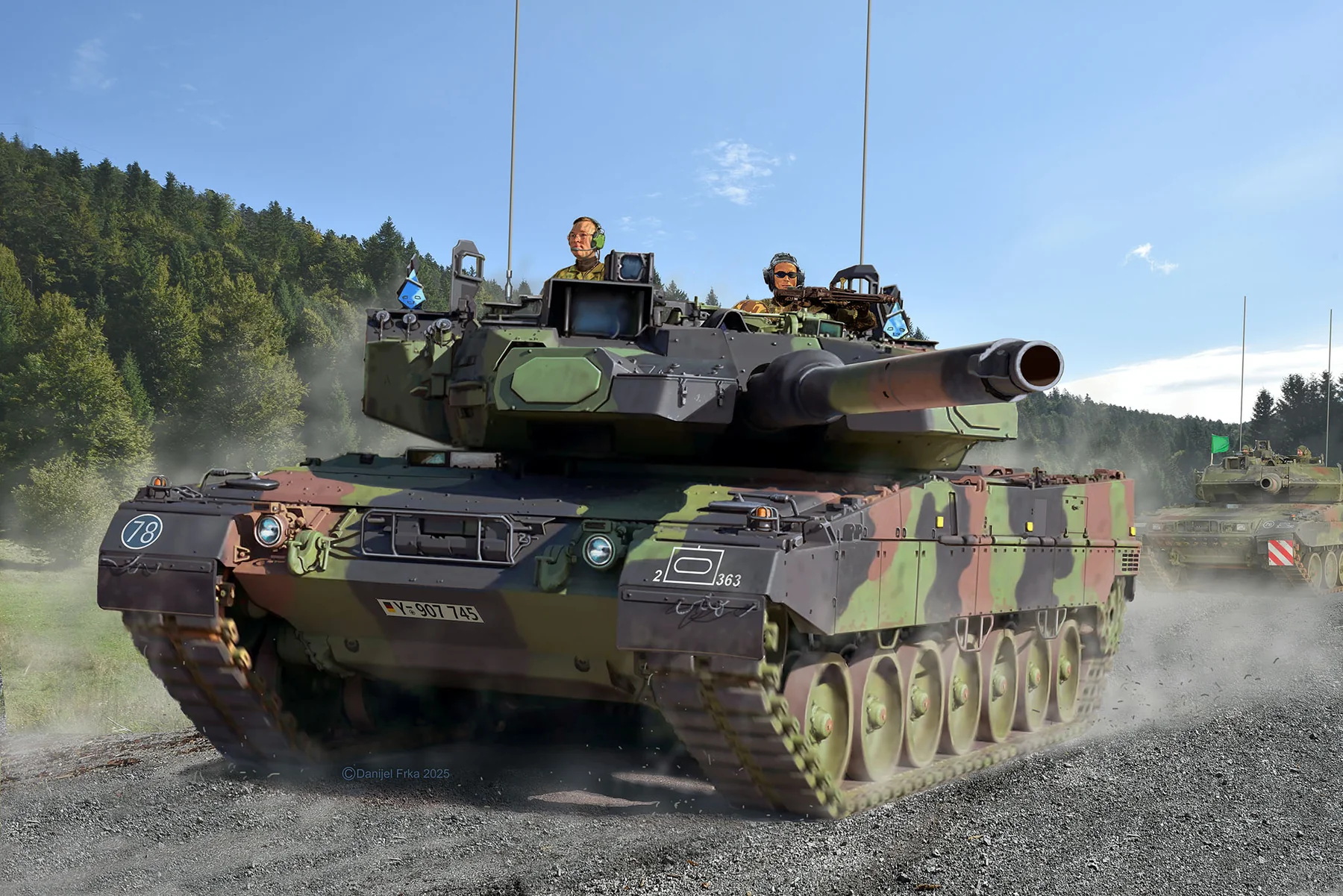 рисунок Leopard 2A7A1