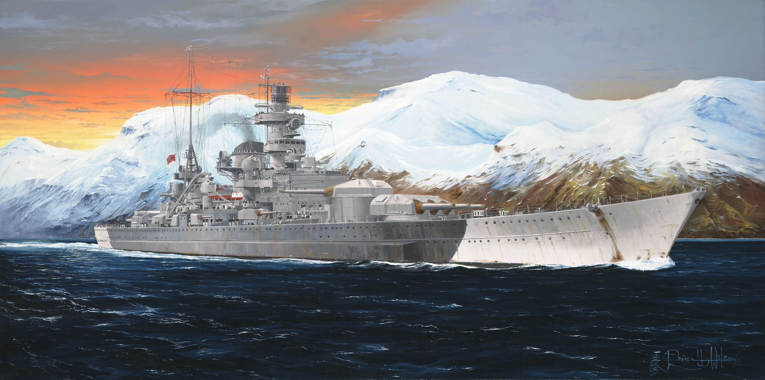 German Scharnhorst Battleship