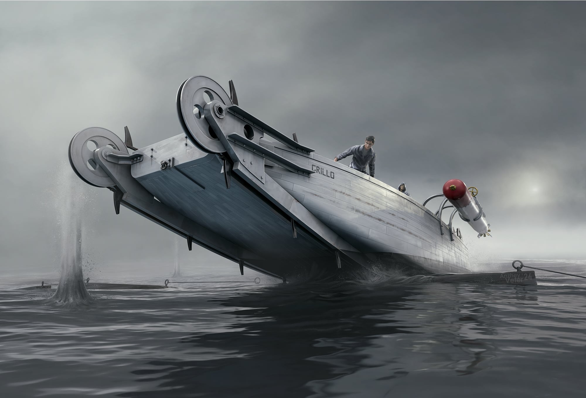 Royal Navy of Italy Grillo-class Torpedo Boat