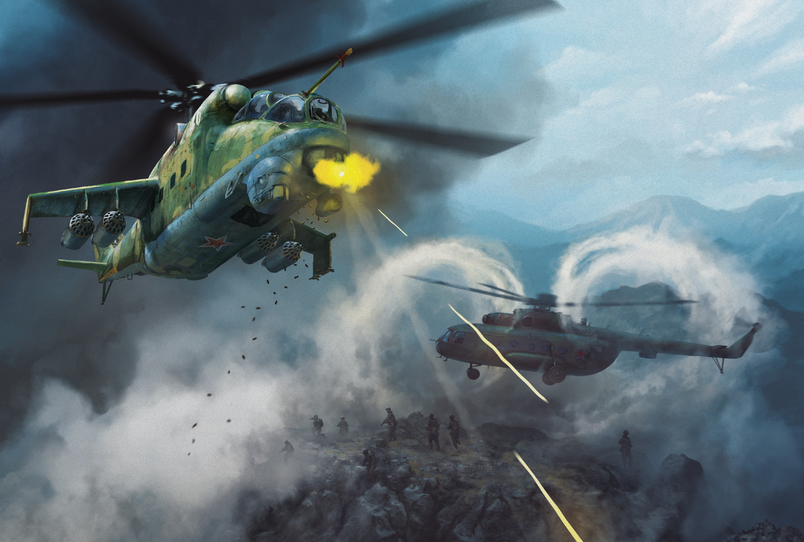 Helicopter assault, 1985