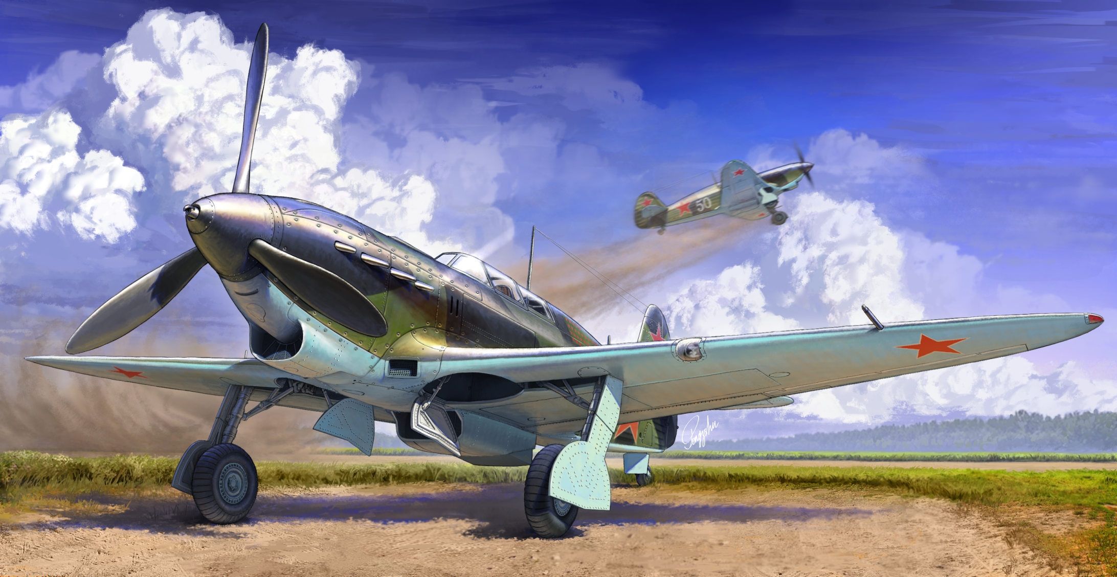 Советский истребитель Як-7Б ранний