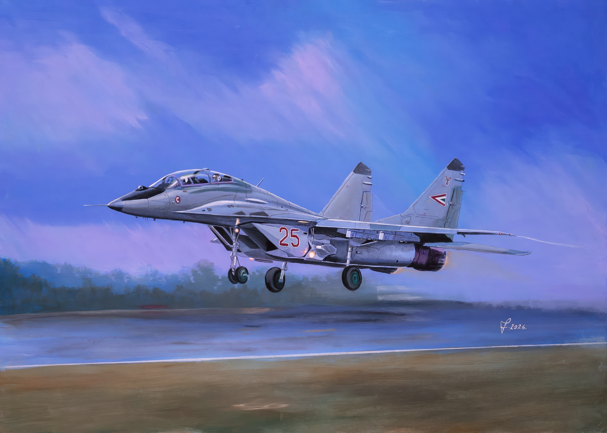 Венгерский МиГ-29УБ (Авиация)