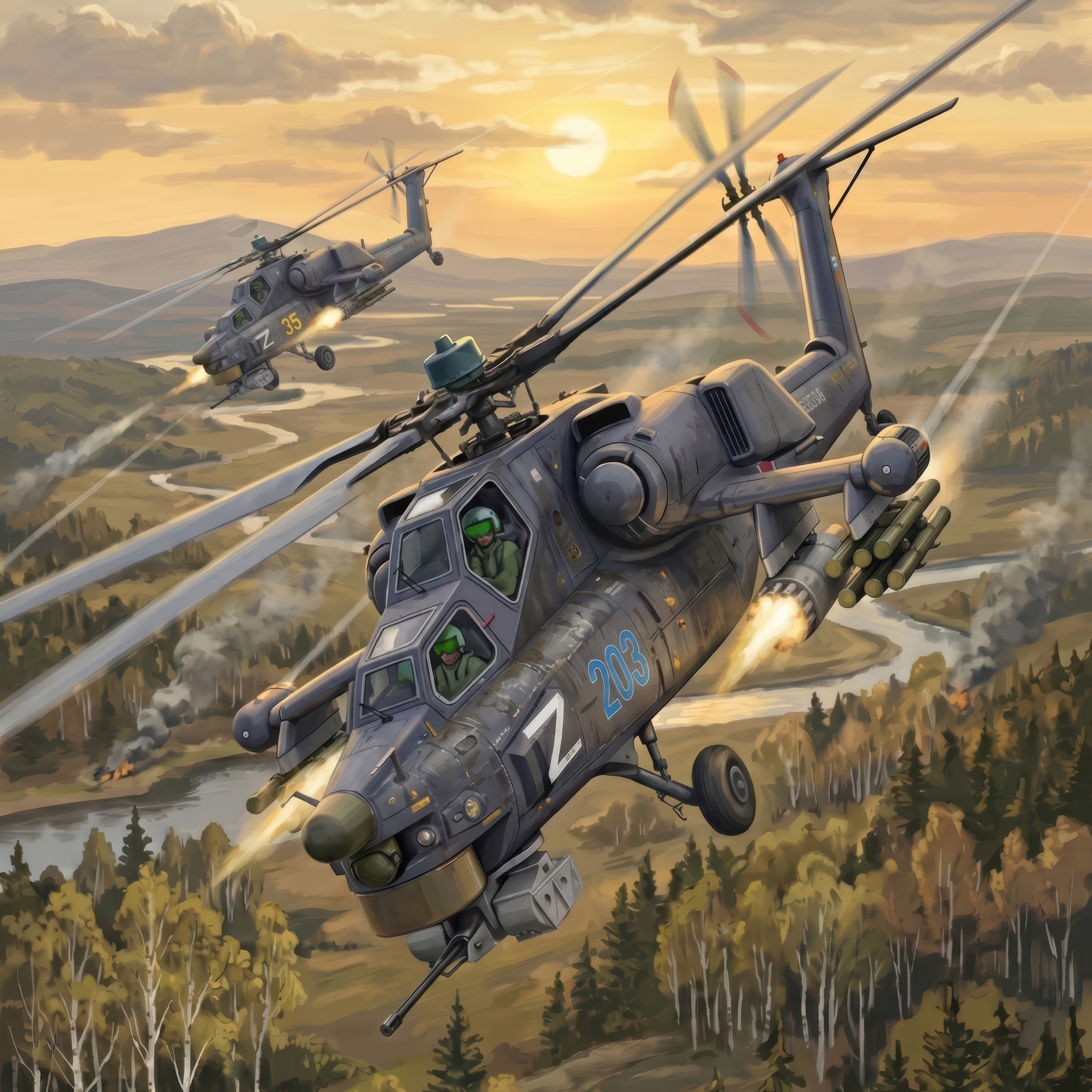 Ми-28 в зоне СВО