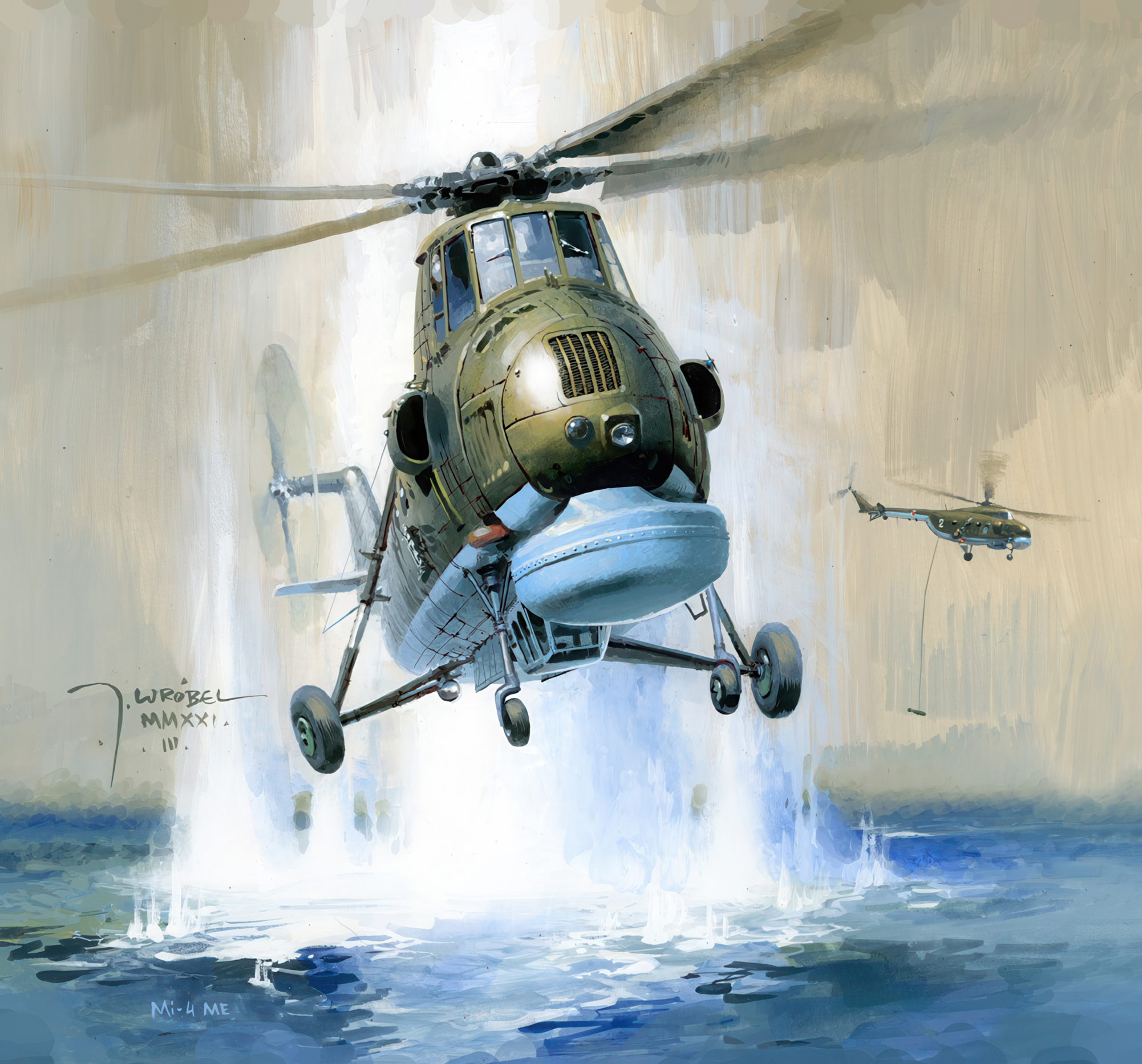 Ми-4 над морем