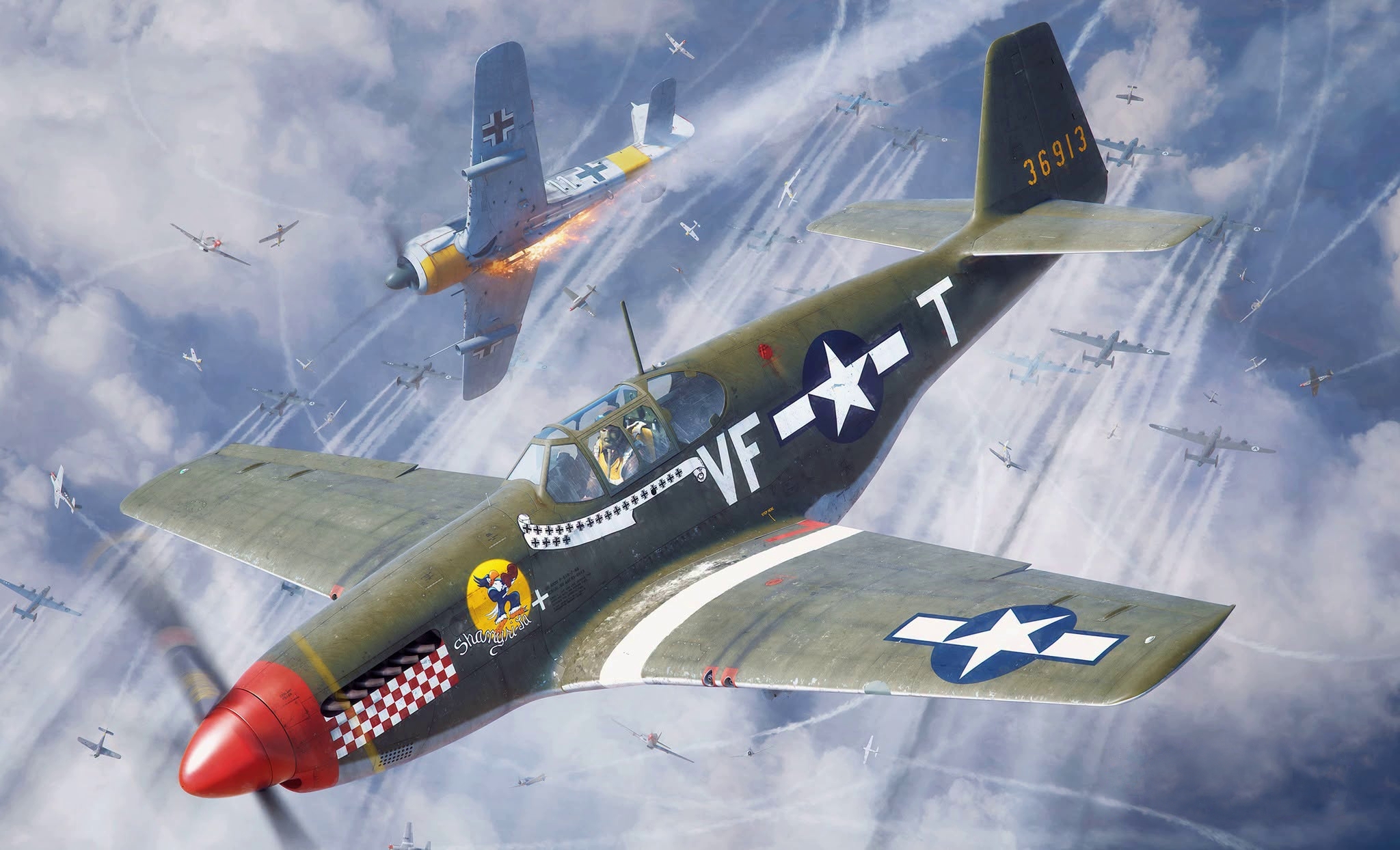 North American P-51B Mustang (Авиация)