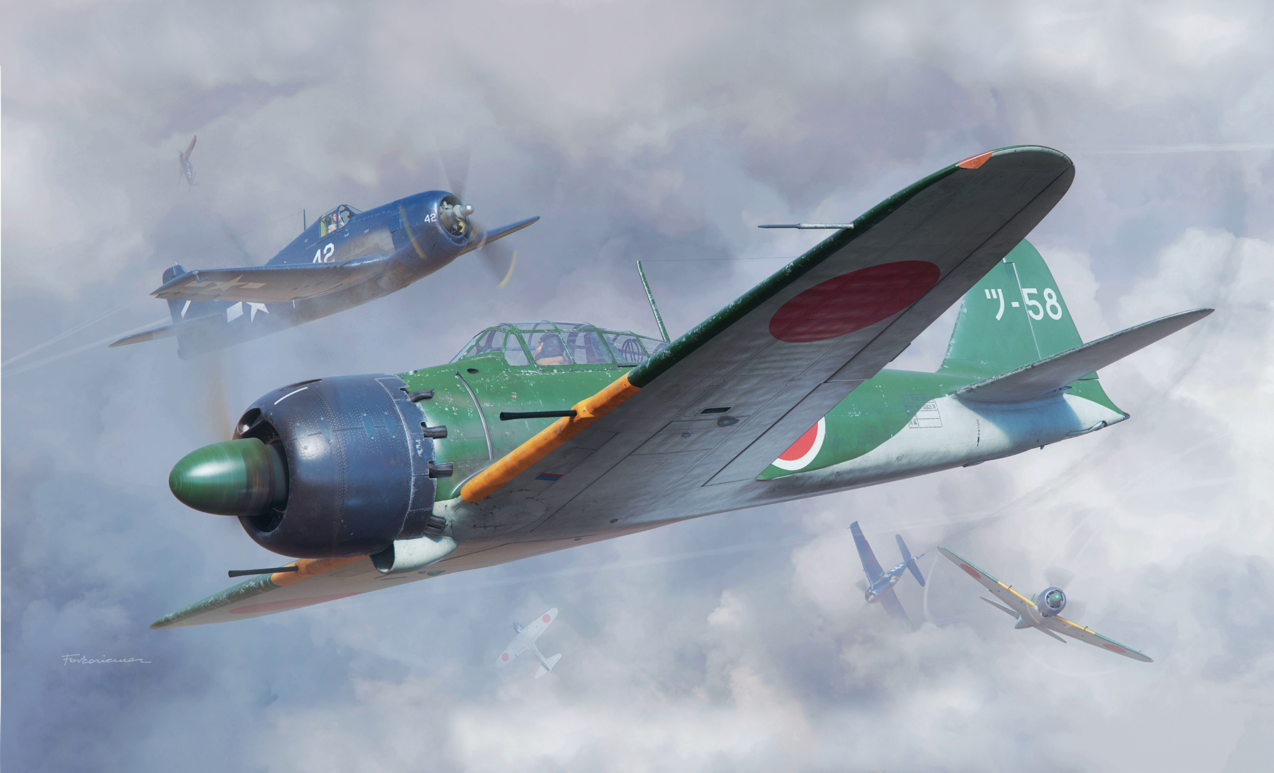 Mitsubishi A6M5 Zero Type 52a (Авиация)