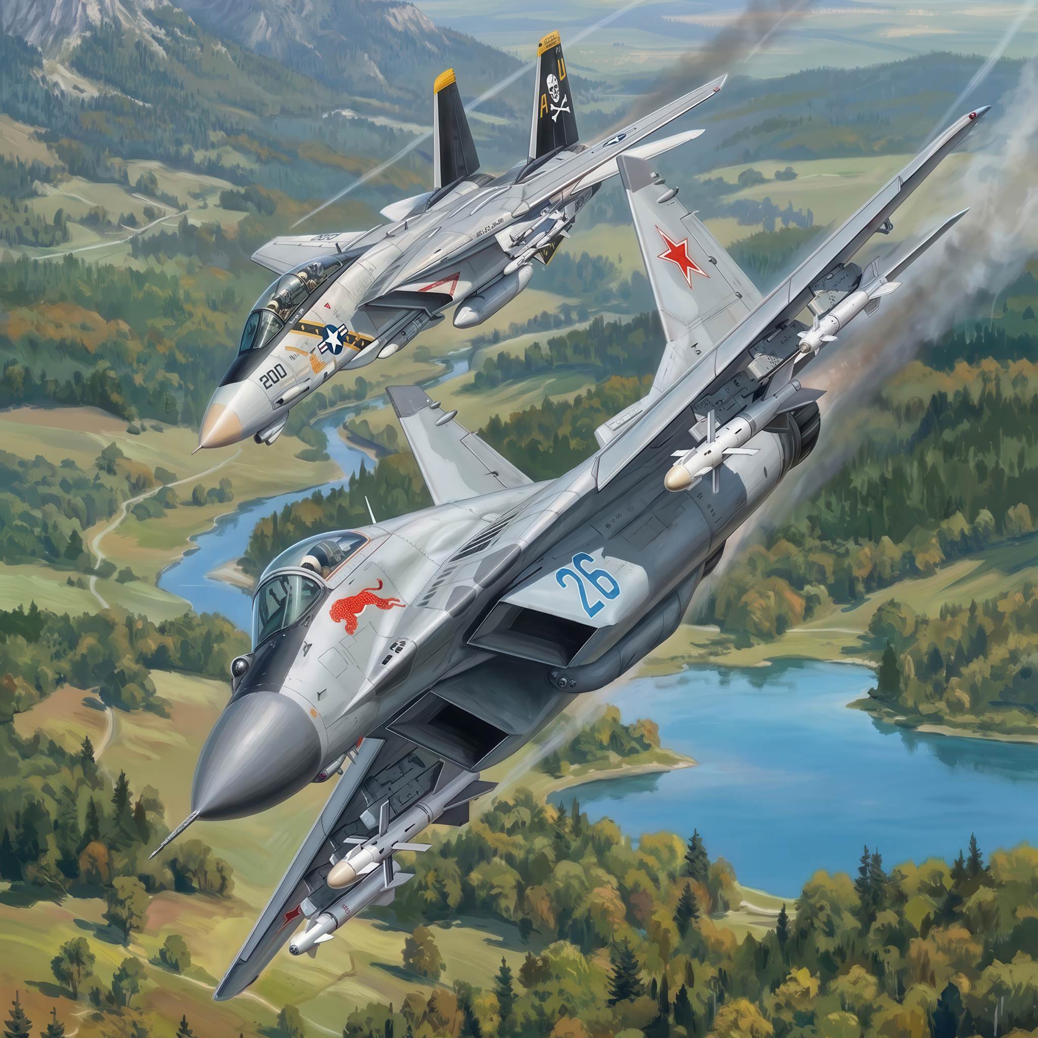 МиГ-29 против F-14