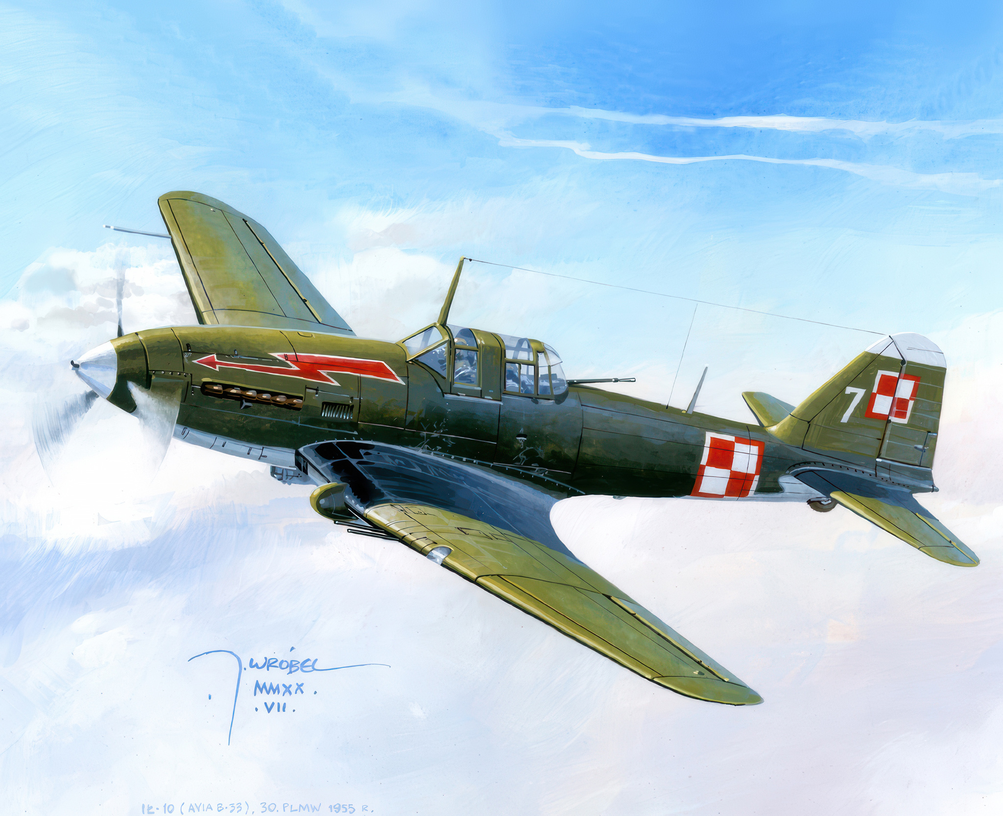 Avia B-33 ВВС Польши