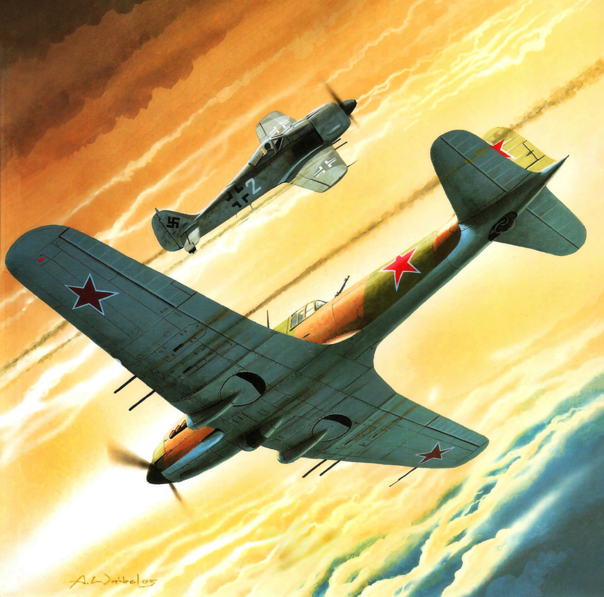 Ил-10 и Фв-190