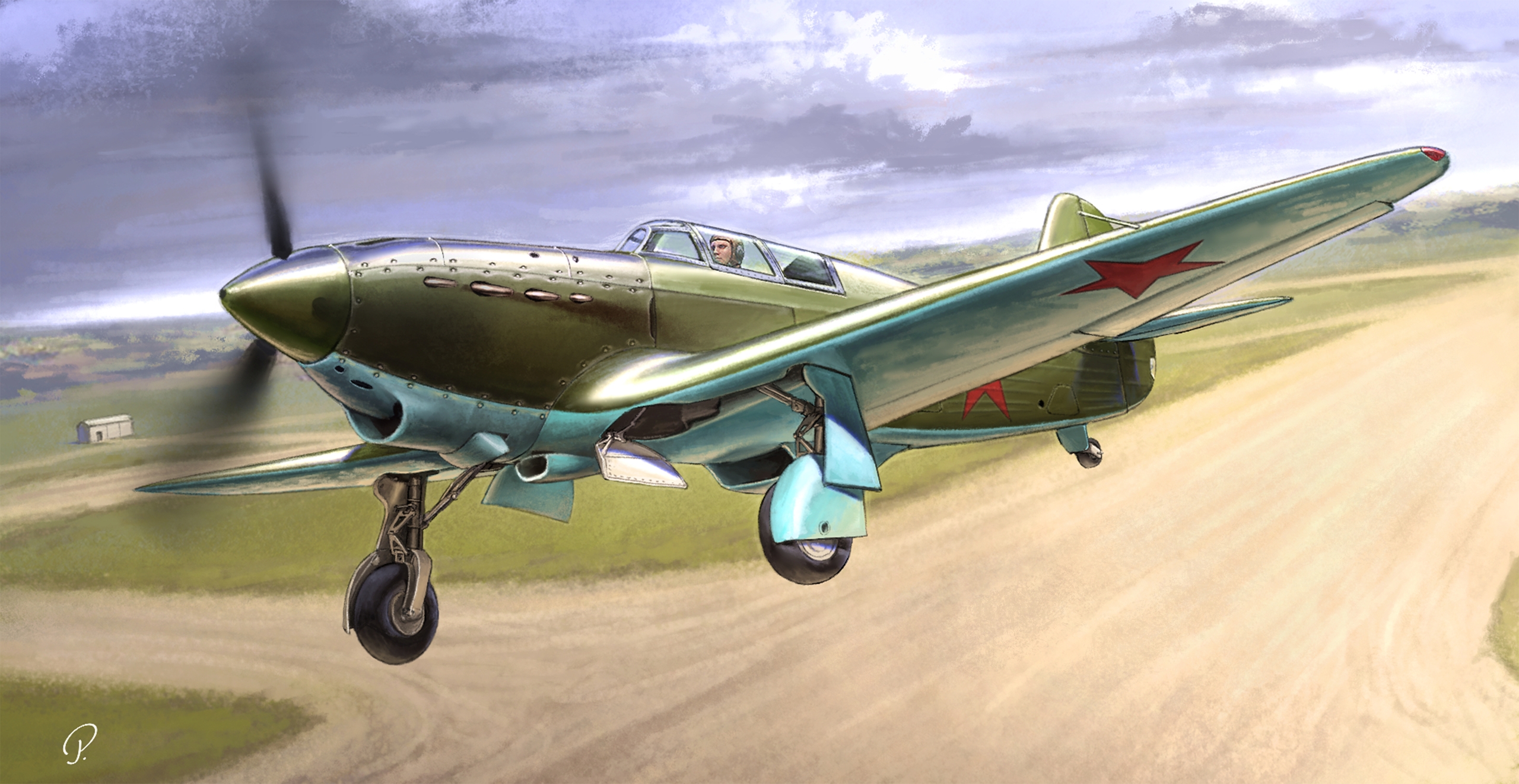 рисунок Советский истребитель И-26 1-я серия