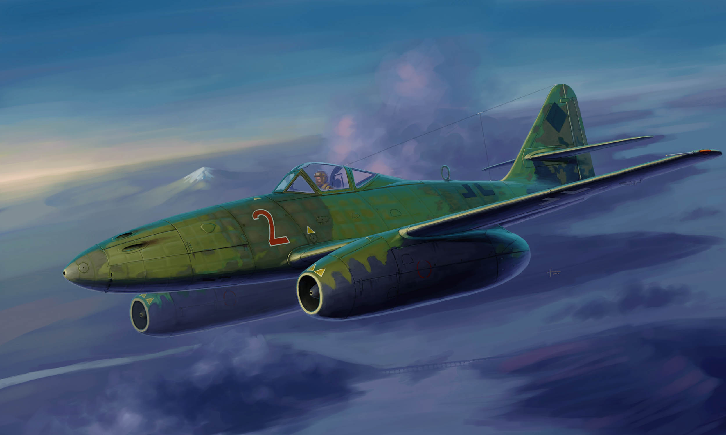 Реактивный истребитель Me-262 (Авиация)