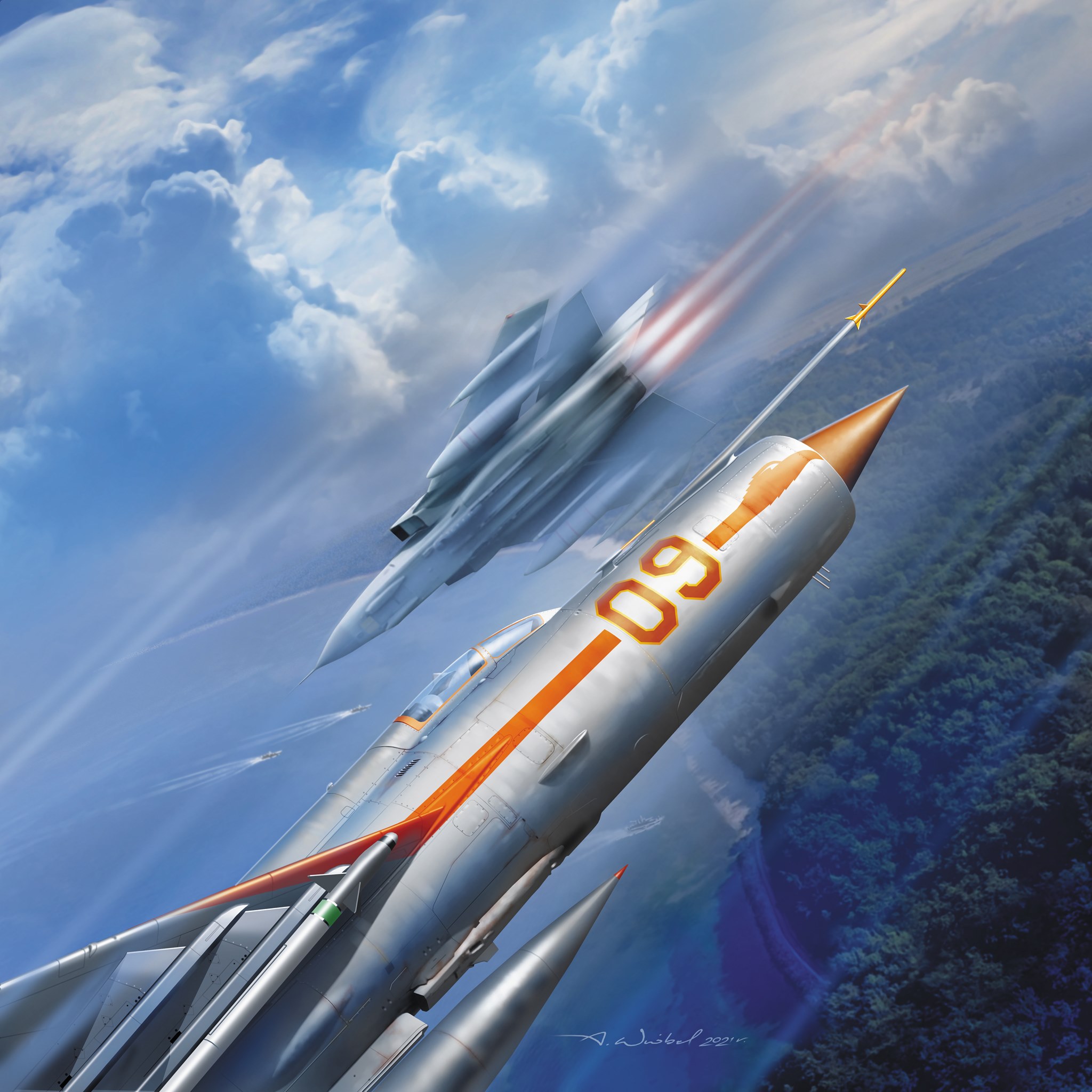 МиГ против американца