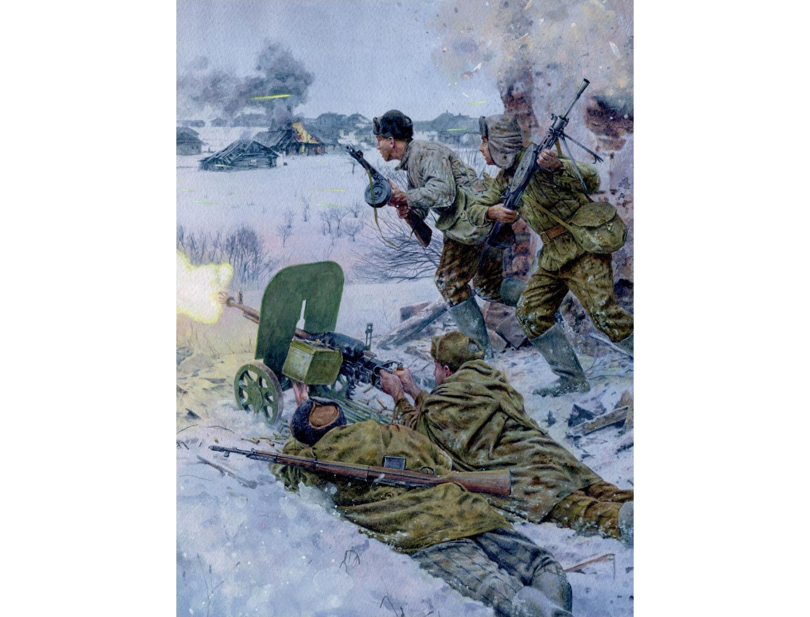 Soviet infantry, Northern Caucasus, January 1943