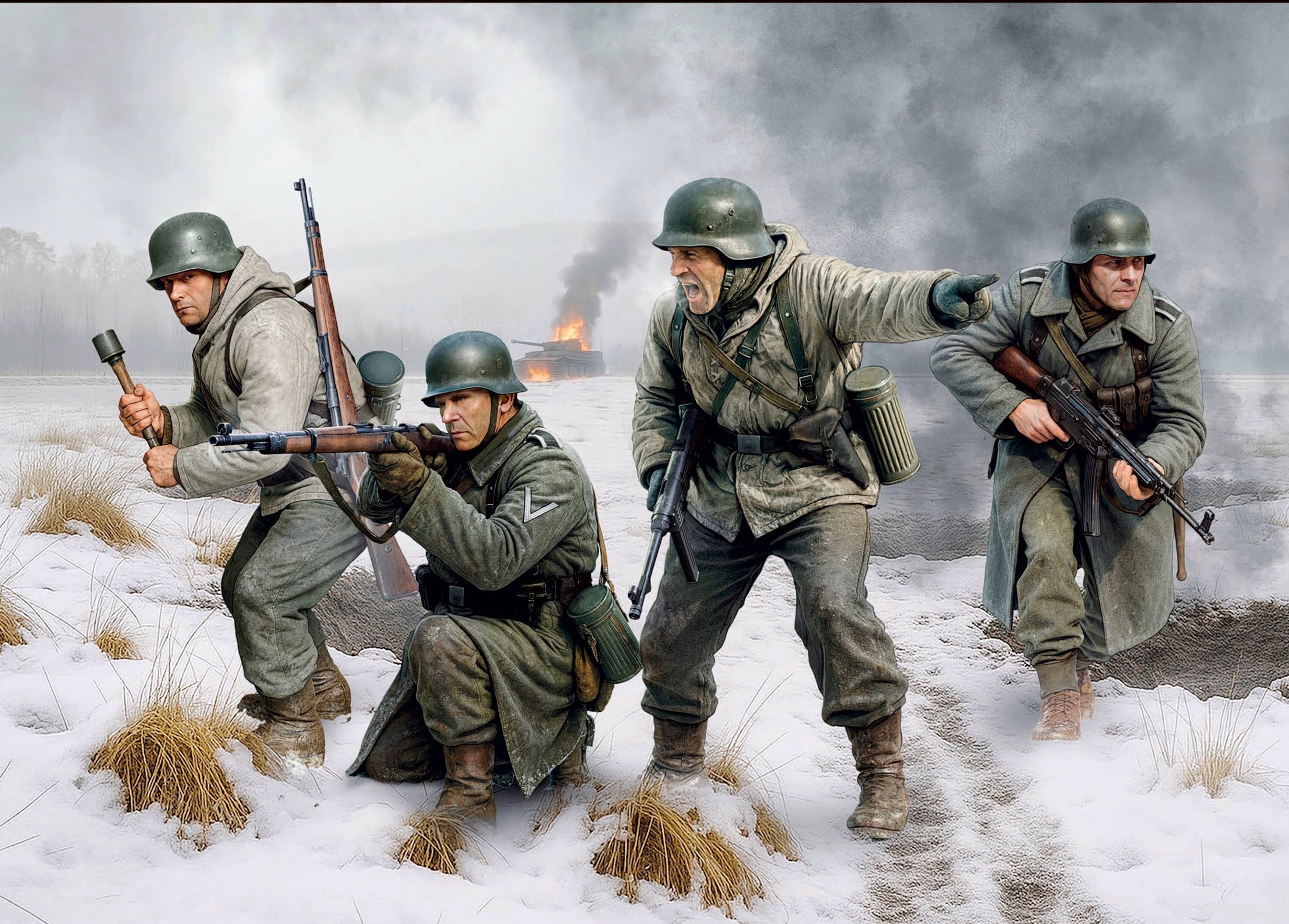 German Infantry, Bastogne 1944