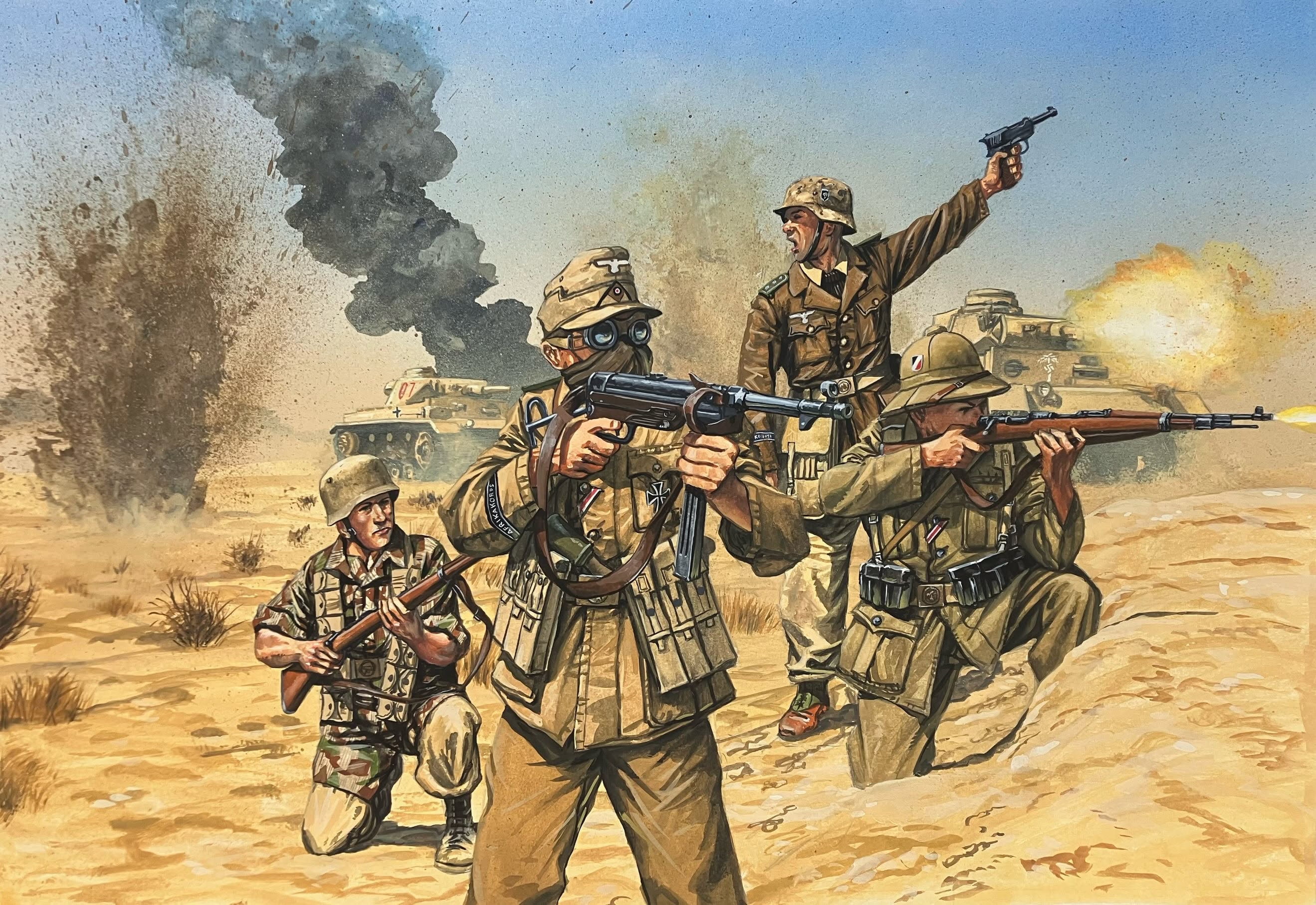 WWII German Afrika Korps (Солдаты)