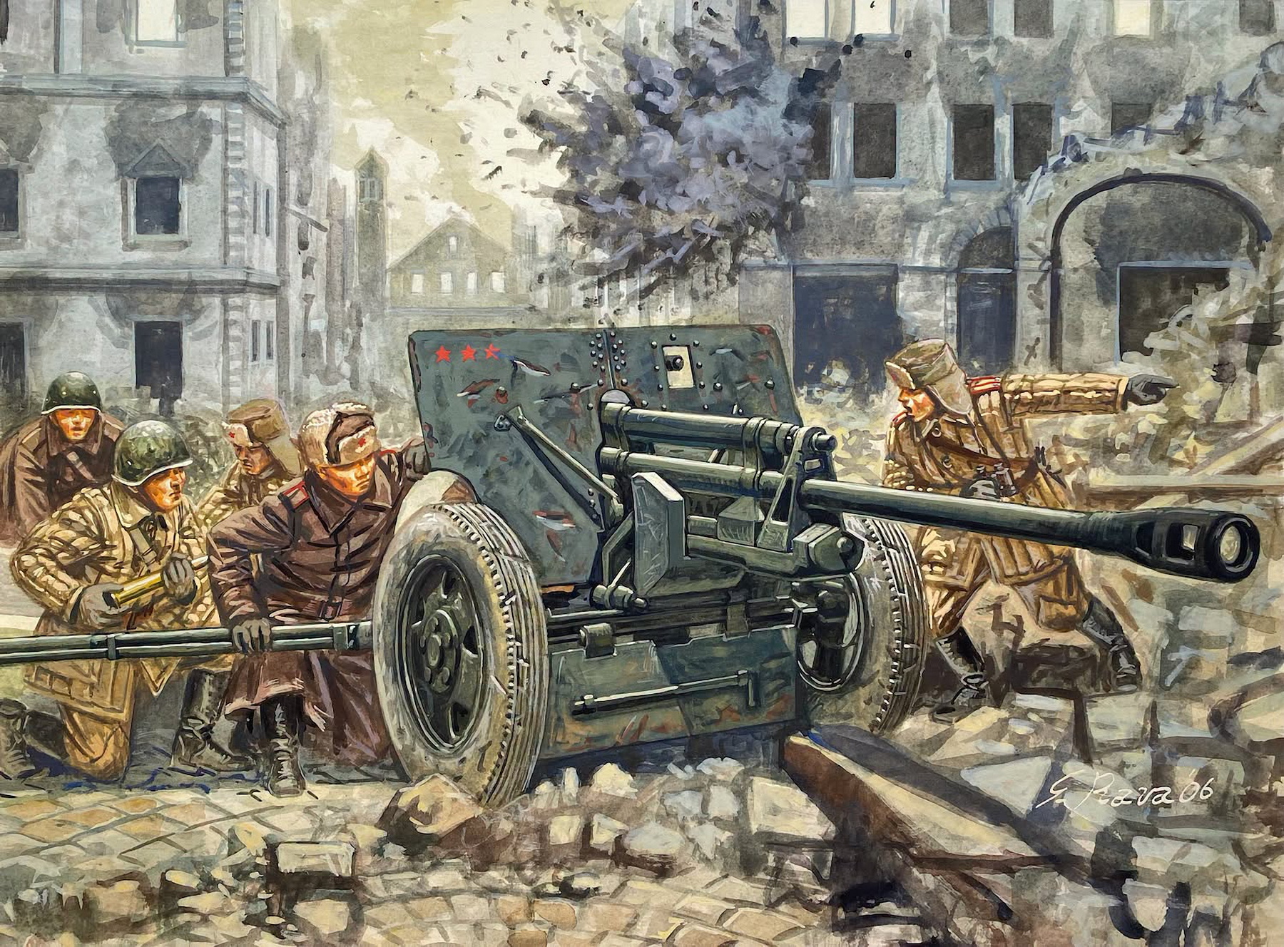 ZIS 3 AT Gun (Артиллерия)